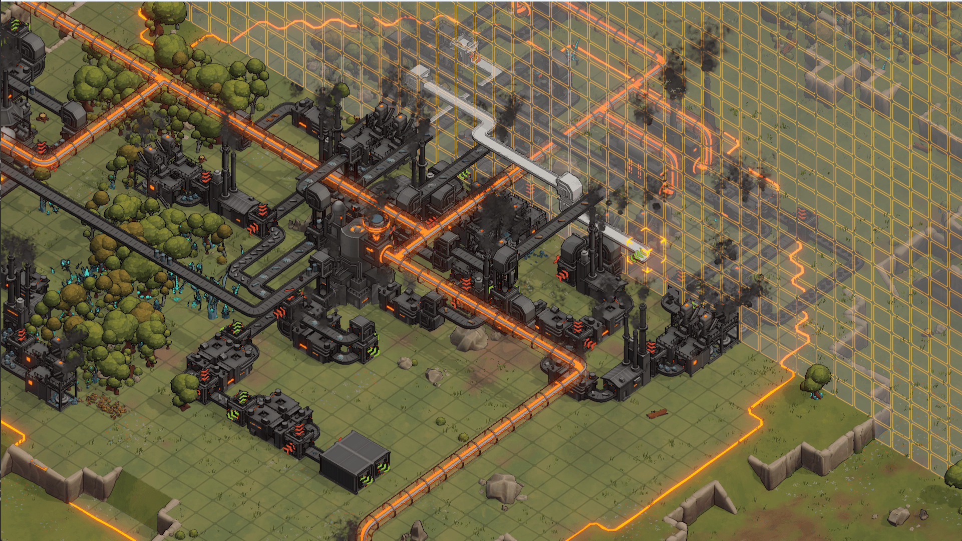Vertical factory construction